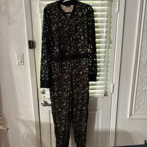 VENUS Black Sparkly Jumpsuit